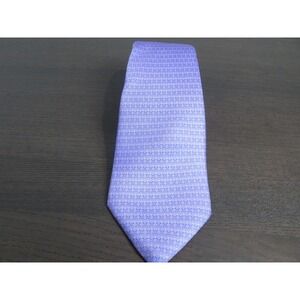 The Andover Shop Tie Mens Purple Windmill Pattern Made In England Neckwear Silk